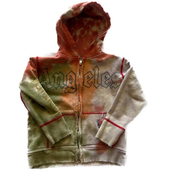 Rare The Great China Wall Los Angeles Salvage Car Club 1999 Kids Zip Hoodie 4 T - Picture 1 of 17